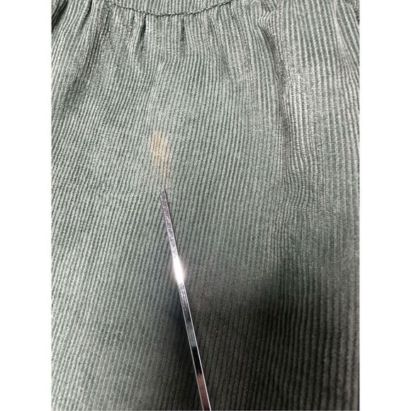 ASOS Design Tiered Cord Babydoll Dress Midi Smock Khaki Size 6 See Description - Picture 10 of 16